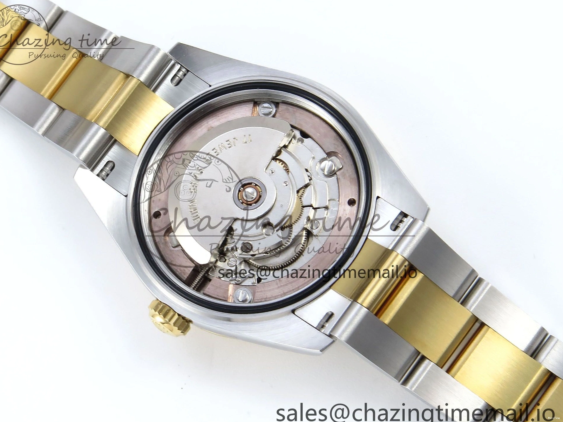 MiroTime 0511 Cozy DateJust 31 278273 ARF 1:1 Best Edition 904L Steel Gray Roman Diamonds Dial on SS YG Oyster Bracelet ETA 575